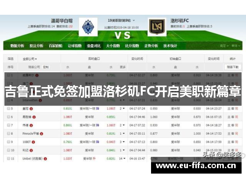 吉鲁正式免签加盟洛杉矶FC开启美职新篇章